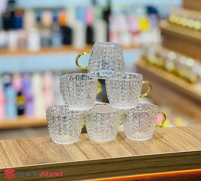 فروش عمده فنجان پیرکس طرح گندم 6 عددی