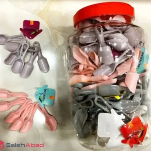 فروش عمده پیمانه ادویه پلاستیکی 6 عددی