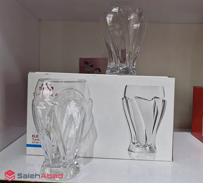 فروش عمده لیوان شربت خوری مدل الینور نوری تازه