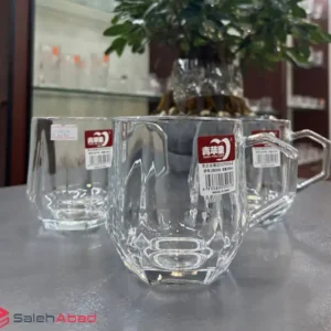 فروش عمده لیوان بلور دسته دار DELI