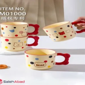 فروش عمده ماگ چینی دسته دار طرح خرسی
