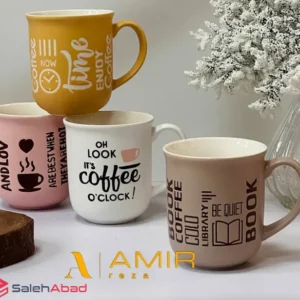 فروش عمده ماگ سرامیکی رنگی طرح کافی