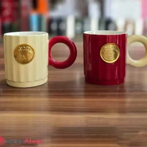 فروش عمده ماگ سرامیکی طرح خرس طلاکوب