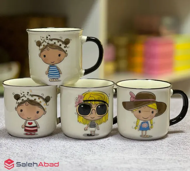 فروش عمده ماگ سرامیکی فانتزی طرح دختر