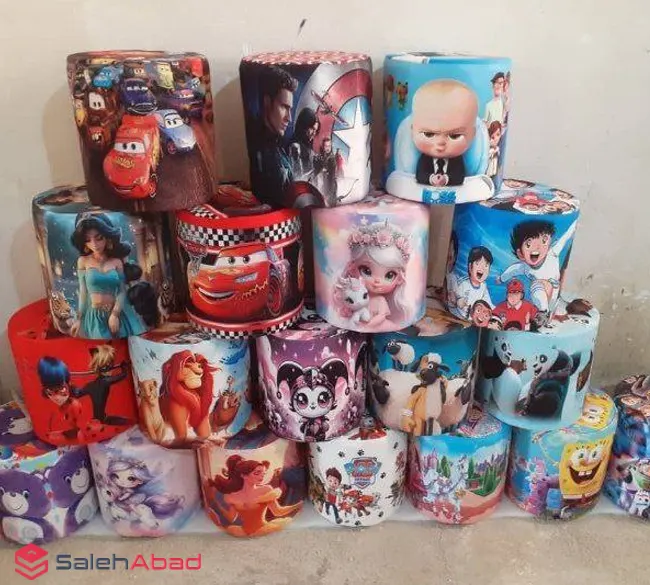 فروش عمده صندلی پاف کودک کارتونی