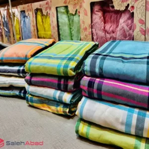 فروش عمده حوله تن پوش چهارخونه رنگی