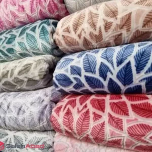 فروش عمده پتو تک نفره سه بعدی طرح برگ