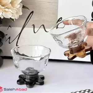 فروش عمده بستنی خوری شیشه ای پایه رنگی
