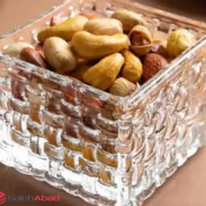 فروش عمده پیاله شیشه ای مربع حصیری