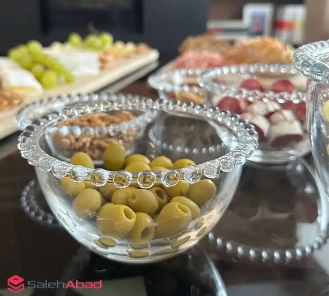 فروش عمده پیاله زیتون خوری شیشه ای انگلیش هوم