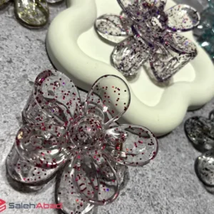 فروش عمده کلیپس مو طرح گل اکلیلی