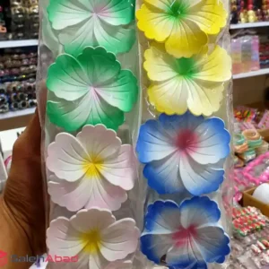 فروش عمده کلیپس مو شمعی طرح گل ارکیده