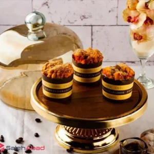 فروش عمده کیک خوری چوبی پایه فلزی رویال
