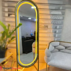 فروش عمده آینه قدی بیضی چراغ دار