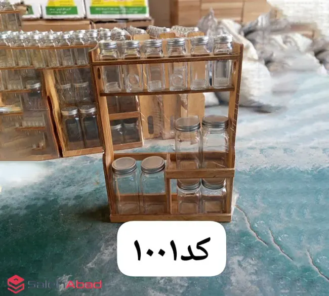 فروش عمده جاادویه استند چوبی 12 عددی