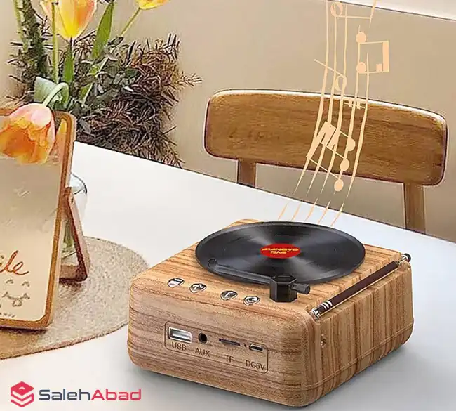 فروش عمده اسپیکر بلوتوثی طرح گرامافون