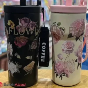 فروش عمده تراول ماگ استیل نی دار DRIWD FLOWER