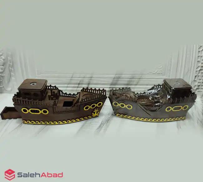 فروش عمده جاشمعی و جاعودی چوبی طرح لنج
