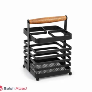 فروش عمده جاقاشقی فلزی مکعبی دسته چوبی