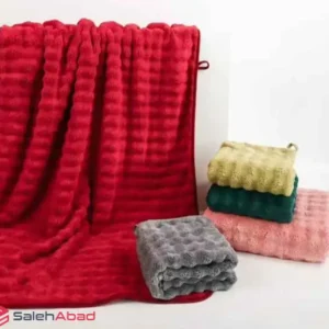 فروش عمده حوله حمام پولیشی مدل پفکی