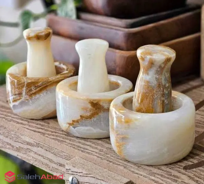فروش عمده هاون زعفران سنگ مرمر