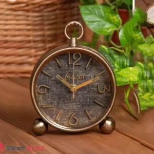 فروش عمده ساعت رومیزی فلزی پایه توپی