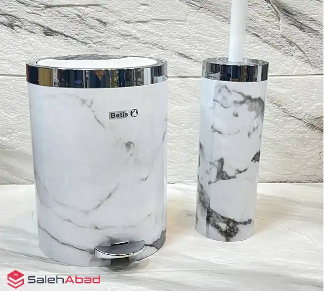 فروش عمده ست سطل و فرچه توالت ماربل