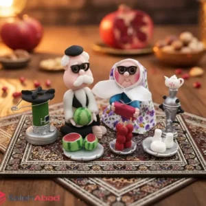 فروش عمده دکوری یلدایی پیرزن و پیرمرد