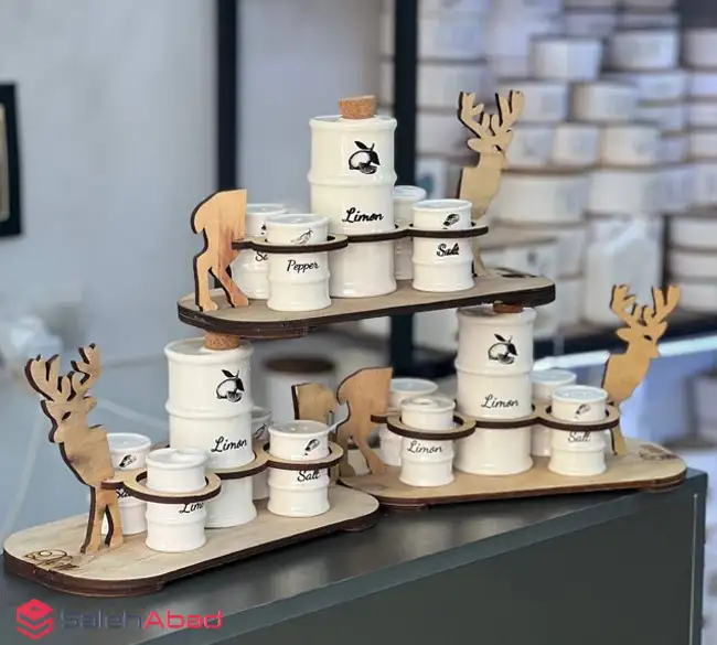 فروش عمده آبلیمو ریز و نمکدان گوزن 5 تکه