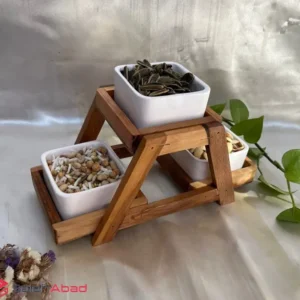 فروش عمده اردو خوری پیاله ای استند چوبی