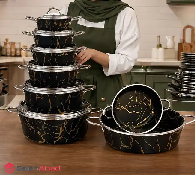 فروش عمده ست قابلمه 14 پارچه ماربل کیژان