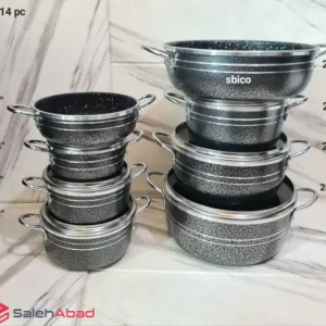 فروش عمده ست قابلمه 14 پارچه گرانیتی ESBICO
