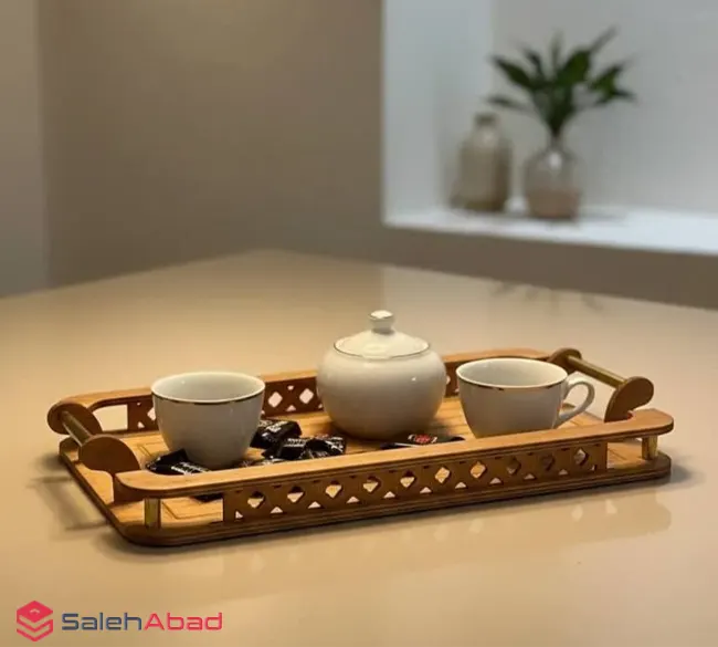 فروش عمده سینی چوبی مستطیل هیوا