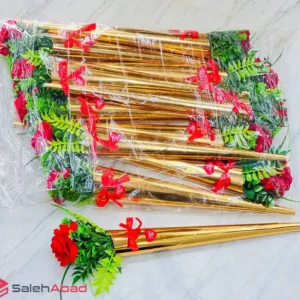 فروش عمده شاخه گل مصنوعی رز مخمل قیفی