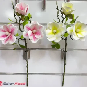 فروش عمده شاخه گل مصنوعی مگنولیا 3 گل
