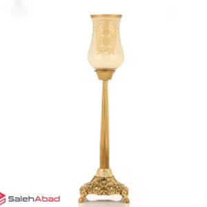 فروش عمده شمعدان پایه دار طرح طلاکوب