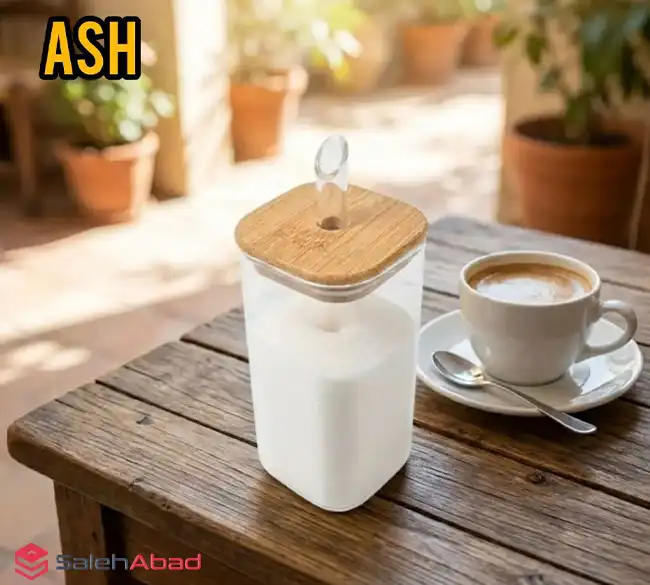 فروش عمده شکر پاش پیرکس مربع درب چوبی