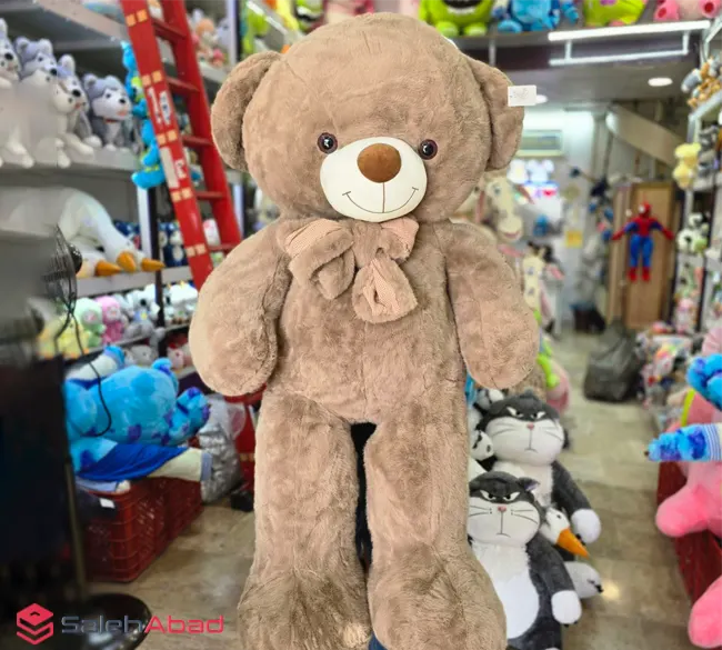 فروش عمده عروسک خرس پاپیون دار 150 سانتی