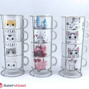 فروش عمده فنجان قهوه آسانسوری 4 عددی