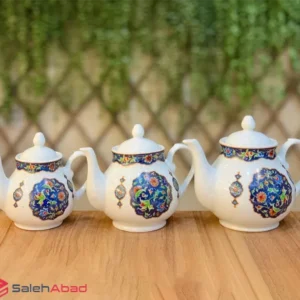 فروش عمده قوری چینی طرح ترنج سحر دیبا