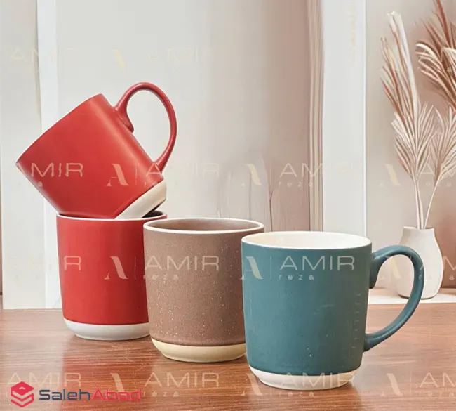 فروش عمده ماگ سرامیکی رنگی ساده