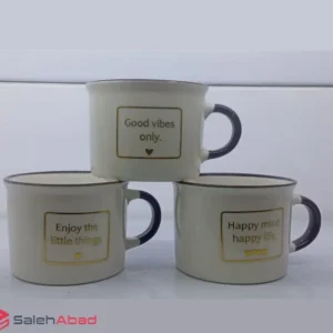 فروش عمده ماگ قهوه سرامیکی طرح طلاکوب