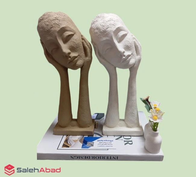 فروش عمده مجسمه پلی استر طرح رخ انتظار