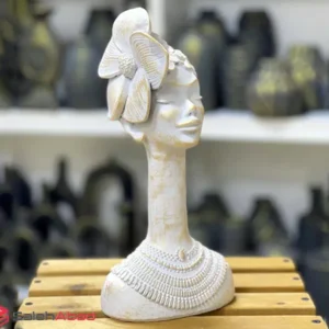 فروش عمده مجسمه پلی استر دختر گل به‌ سر