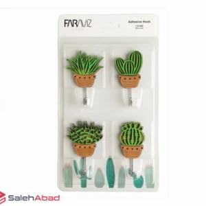 فروش عمده هوک آویز طرح کاکتوس 4 عددی