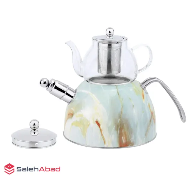 فروش عمده کتری و قوری لعابی ماربل HAUS ROLAND