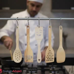 فروش عمده کفگیر برگردان چوب پلای وود
