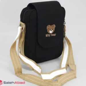 فروش عمده کیف پاسپورتی مشکی طرح تدی
