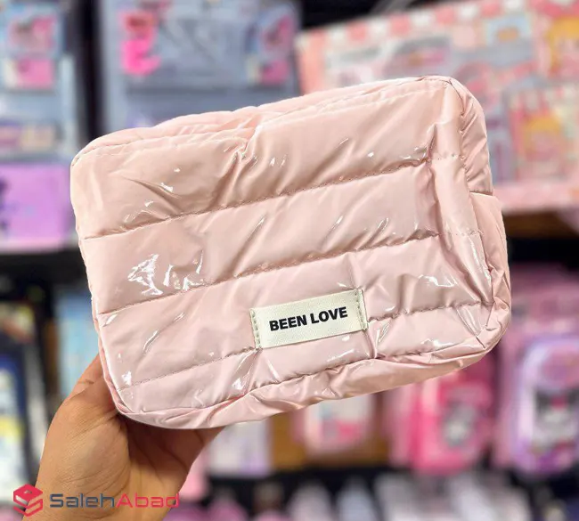 فروش عمده کیف لوازم آرایشی رنگی طرح BEEN LOVE
