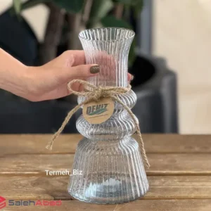 فروش عمده گلدان شیشه ای دنیز مدل تیارا